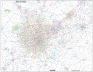 San Antonio Regional Area Major Arterial Wall Map