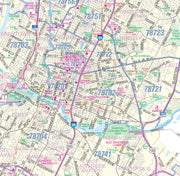 Austin Metro Area Major Arterial Wall Map