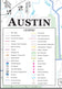 Austin Metro Area Major Arterial Wall Map