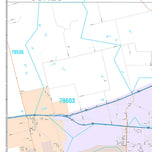 Premium Style Wall Map of Abilene, TX