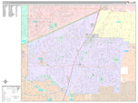 Premium Style Wall Map of Allen, TX