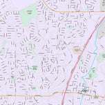 Premium Style Wall Map of Allen, TX