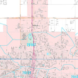 Premium Style Wall Map of Amarillo, TX