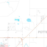 Premium Style Wall Map of Amarillo, TX