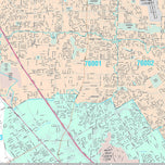 Premium Style Wall Map of Arlington, TX