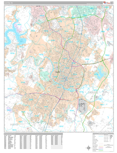 Map of Austin, Texas