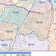 Colorcast Zip Code Style Wall Map of Austin by Market Maps