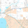 Premium Style Wall Map of Baytown, TX