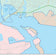 Colorcast Zip Code Style Wall Map of Baytown, TX