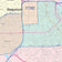 Colorcast Zip Code Style Wall Map of Beaumont, TX