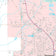 Premium Style Wall Map of Beaumont, TX