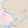 Colorcast Zip Code Style Wall Map of Beaumont, TX