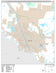 Premium Style Wall Map of Brownsville, TX