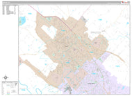 Premium Style Wall Map of Bryan, TX