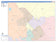 Colorcast Zip Code Style Wall Map of Bryan, TX