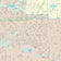 Premium Style Wall Map of Carrollton, TX