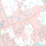 Premium Style Wall Map of Cedar Park, TX
