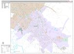 Premium Style Wall Map of College Station, TX