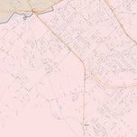Colorcast Zip Code Style Wall Map of College Station, TX