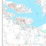 Premium Style Wall Map of Conroe, TX