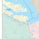 Colorcast Zip Code Style Wall Map of Conroe, TX