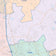 Colorcast Zip Code Style Wall Map of Conroe, TX