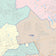 Colorcast Zip Code Style Wall Map of Conroe, TX