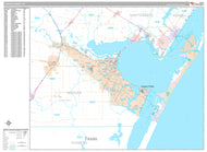 Premium Style Wall Map of Corpus Christi by Market Maps