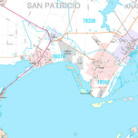 Premium Style Wall Map of Corpus Christi by Market Maps