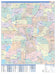 Colorcast Zip Code Style Wall Map of Dallas, TX