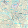 Premium Style Wall Map of Dallas, TX