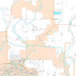 Premium Style Wall Map of Denton, TX