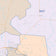 Colorcast Zip Code Style Wall Map of Denton, TX