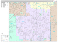 Premium Style Wall Map of DeSoto, TX