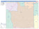 Colorcast Zip Code Style Wall Map of Desoto, TX