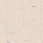 Colorcast Zip Code Style Wall Map of Desoto, TX