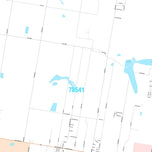 Premium Style Wall Map of Edinburg, TX