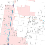 Premium Style Wall Map of Edinburg, TX