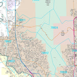 Premium Style Wall Map of El Paso by Market Maps