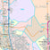 Colorcast Zip Code Style Wall Map of El Paso, TX