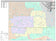 Premium Style Wall Map of Euless, TX