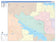 Colorcast Zip Code Style Wall Map of Flower Mound, TX