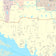 Premium Style Wall Map of Flower Mound, TX