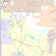 Premium Style Wall Map of Flower Mound, TX