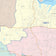 Colorcast Zip Code Style Wall Map of Flower Mound, TX