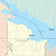 Colorcast Zip Code Style Wall Map of Flower Mound, TX