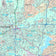 Premium Style Wall Map of Fort Worth, TX