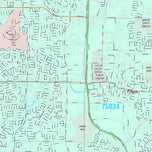 Premium Style Wall Map of Frisco, TX