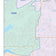 Colorcast Zip Code Style Wall Map of Frisco, TX