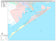 Premium Style Wall Map of Galveston, TX
